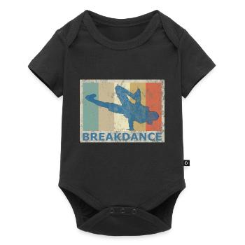 Breakdance style rétro breakdance hip hop - Body à manches courtes Premium Bébé - noir - Devant