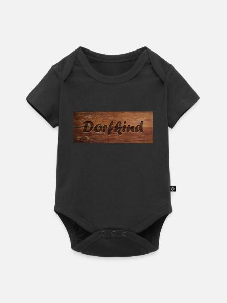 Dorfkind - Baby Premium Kurzarmbody - Schwarz