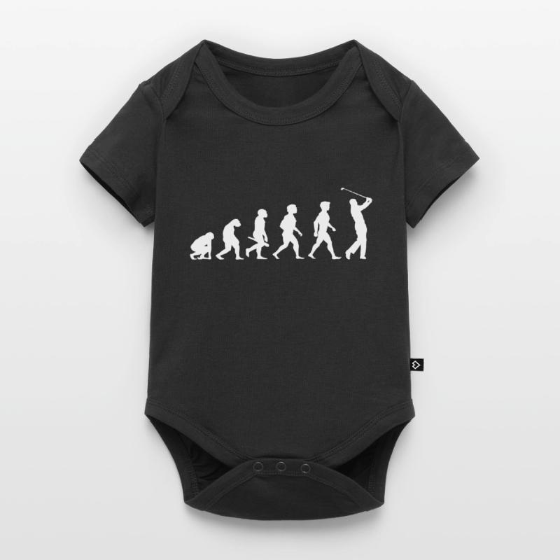 Evolution Golf Golfer Golfer Terrain de golf Body à manches courtes Premium Bébé