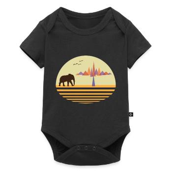 Desert Africa - Baby Premium short-sleeve bodysuit - black - Front