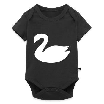 swan - Baby Premium short-sleeve bodysuit - black - Front