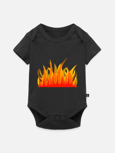 Fire department 1 - Baby Premium Kurzarmbody - Schwarz
