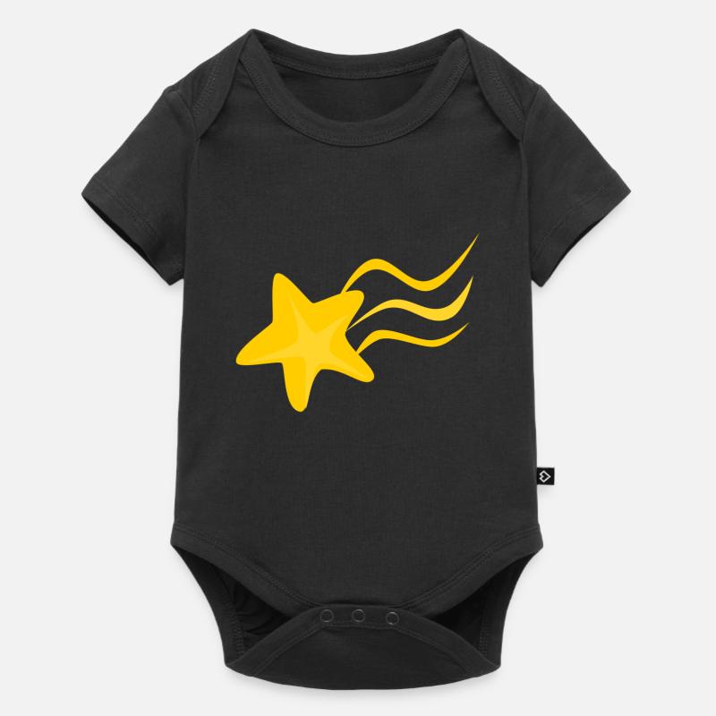 Sternschnuppe - Baby Premium Kurzarmbody - Schwarz