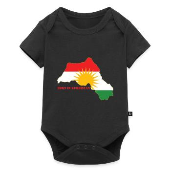 Born in Kurdistan - Baby Premium Kurzarmbody - Schwarz - Vorne
