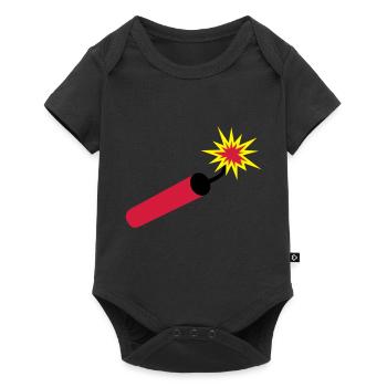 dynamit___f3 - Baby Premium short-sleeve bodysuit - black - Front