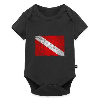 Diver Flag Diving Flag Diver Gift - Body à manches courtes Premium Bébé - noir - Devant
