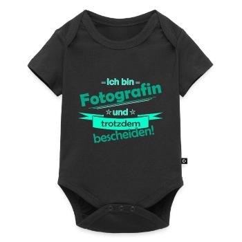 photographe - Body à manches courtes Premium Bébé - noir - Devant