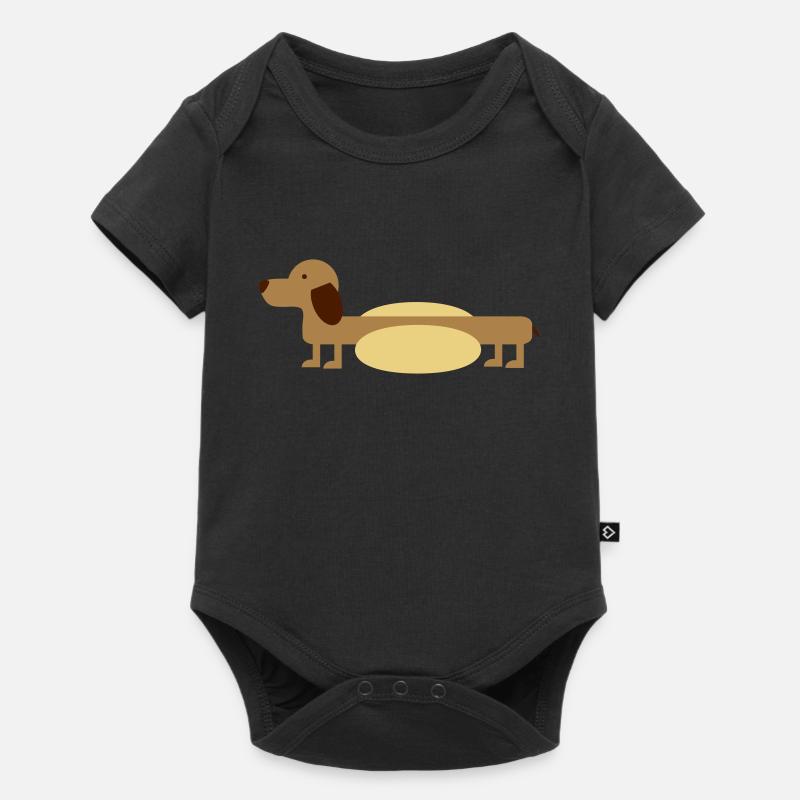 Hot-Dog - Baby Premium Kurzarmbody - Schwarz