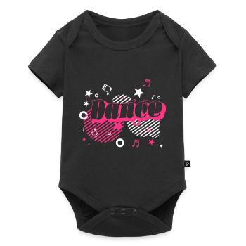 danse folle - Body à manches courtes Premium Bébé - noir - Devant