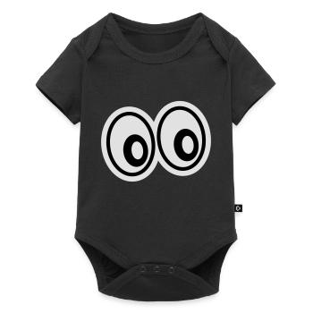 eyes_1f2 - Baby Premium short-sleeve bodysuit - black - Front
