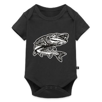 Hecht mit Kontur - Body à manches courtes Premium Bébé - noir - Devant