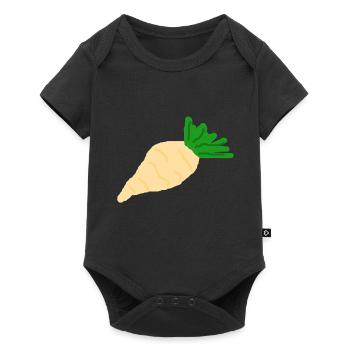 Radish sugar beet root vegetables - Baby Premium short-sleeve bodysuit - black - Front