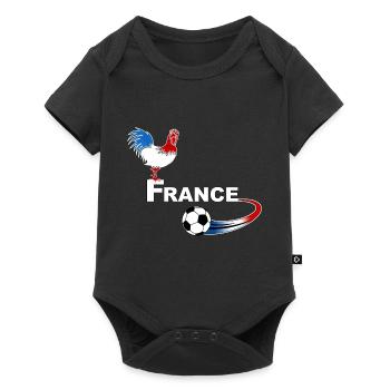 football france 08 - Body à manches courtes Premium Bébé - noir - Devant