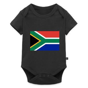 Drapeau sud afrique - Body à manches courtes Premium Bébé - noir - Devant