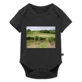 Weinberge - Baby Premium short-sleeve bodysuit - black - Front