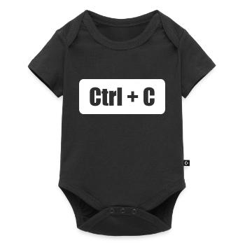 Ctrl C Ctrl V père fils parent enfant partenaire look - Body à manches courtes Premium Bébé - noir - Devant