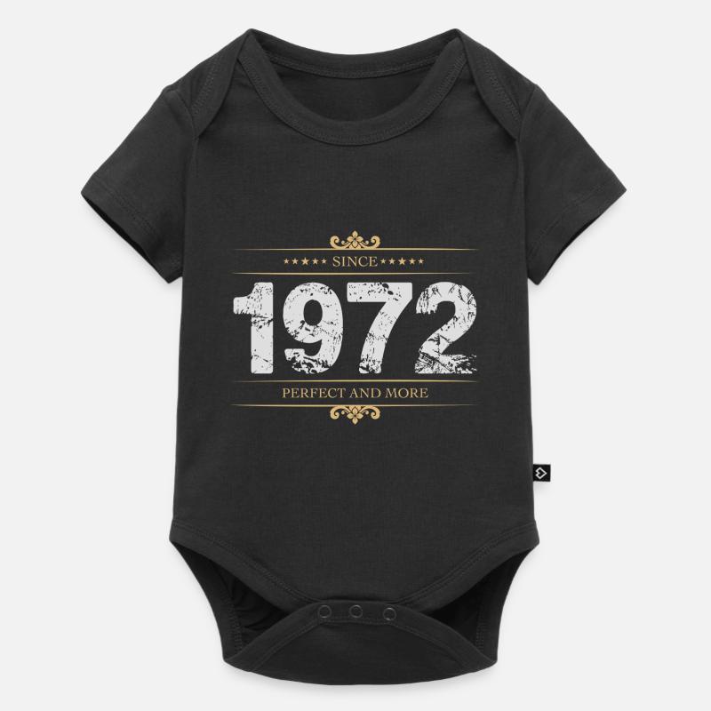 1972 - Body à manches courtes Premium Bébé - noir