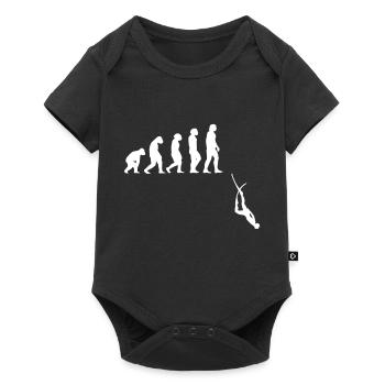 Evolution Apnoe Tauchen - Baby Premium Kurzarmbody - Schwarz - Vorne