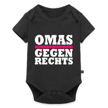 Omas gegen Rechts - Baby Premium Kurzarmbody - Schwarz - Vorne