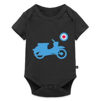 Schwalbe Mod Great Britain Style - Baby Premium Kurzarmbody - Schwarz - Vorne