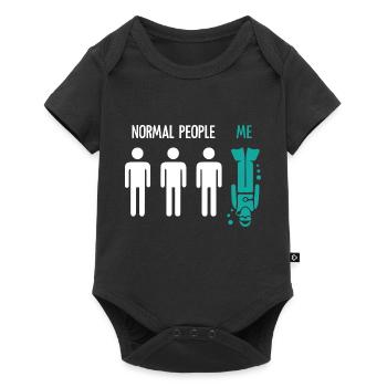 Normal People Me Scuba Diving T Shirt - Body à manches courtes Premium Bébé - noir - Devant