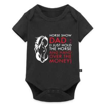 Funny Horse Lovers For Dads - Baby Premium Kurzarmbody - Schwarz - Vorne