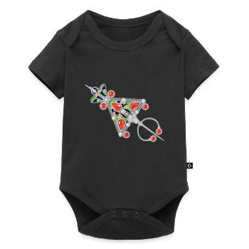 Bijoux kabyle - Body à manches courtes Premium Bébé - noir - Devant