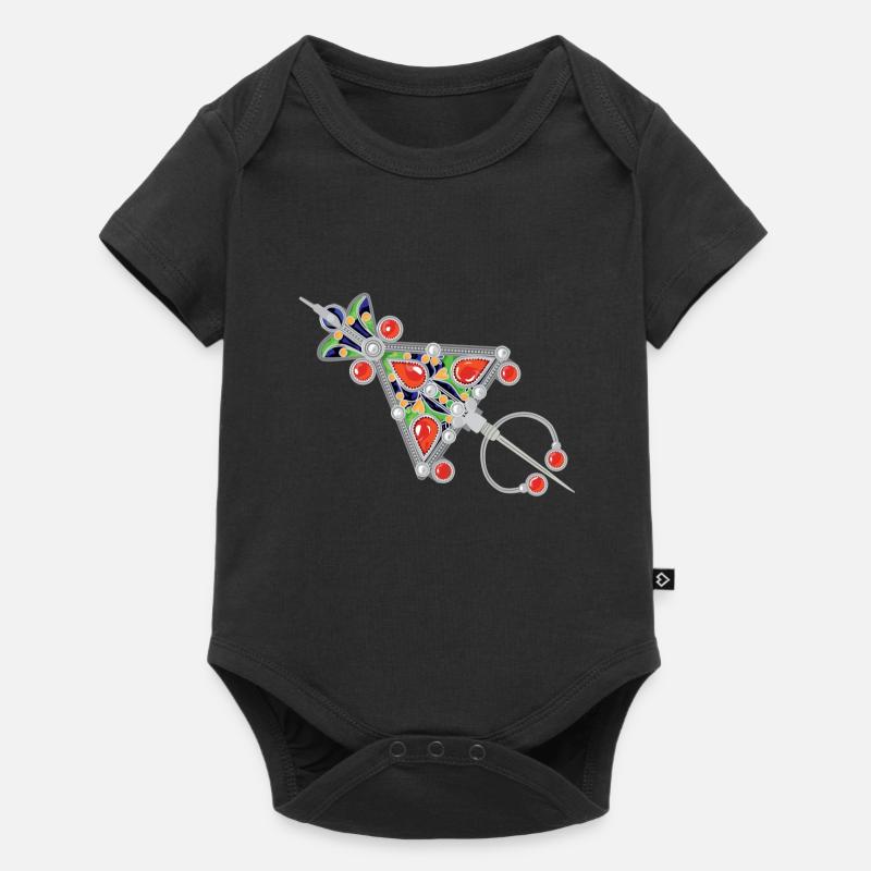 Bijoux kabyle - Body à manches courtes Premium Bébé - noir