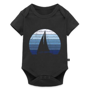 Captain Sailboat Sailor - Baby Premium short-sleeve bodysuit - black - Front
