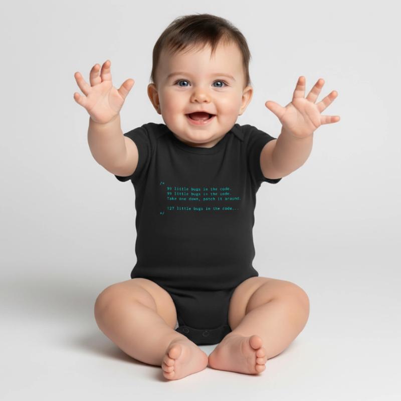 Bugs code programming informatic gift saying Baby Premium short-sleeve bodysuit