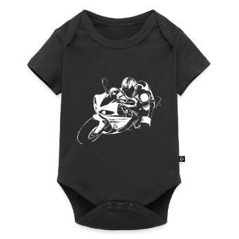 Moto Lifestyle / Moto / Motocycliste - Body à manches courtes Premium Bébé - noir - Devant