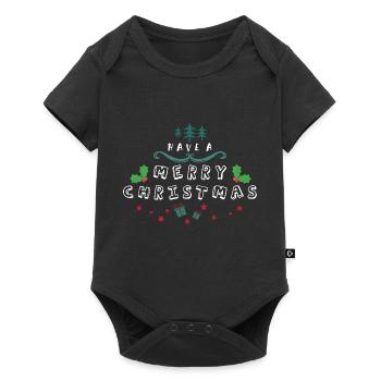 Christmas - Body à manches courtes Premium Bébé - noir - Devant
