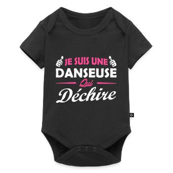 je suis un danseuse qui déchire - Body à manches courtes Premium Bébé - noir - Devant