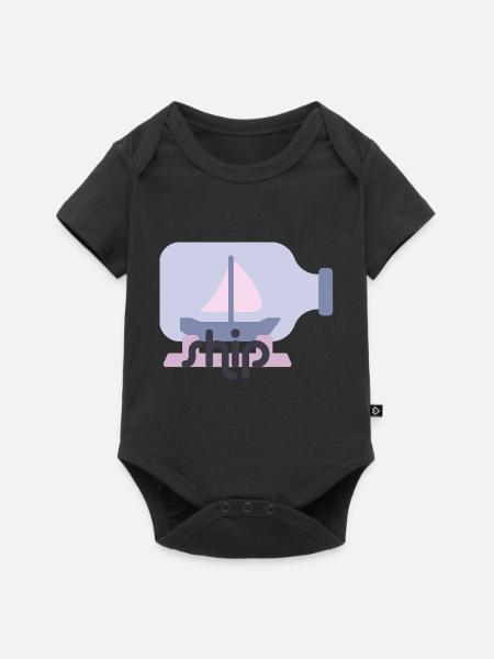Ship - Baby Premium Kurzarmbody - Schwarz