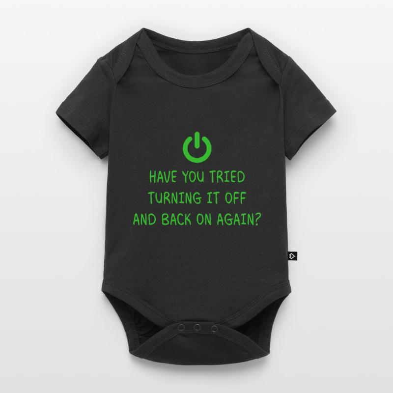 Turning it off Programming Computer Science Gift Baby Premium short-sleeve bodysuit