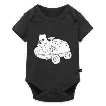 Gardening Mower Gardener Lawn Vector - Baby Premium short-sleeve bodysuit - black - Front