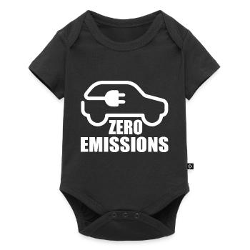Electric Car Emobility - Baby Premium Kurzarmbody - Schwarz - Vorne