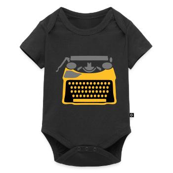 machine ecrire - Body à manches courtes Premium Bébé - noir - Devant