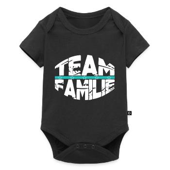familienwerte faith christmas greeting - Baby Premium Kurzarmbody - Schwarz - Vorne