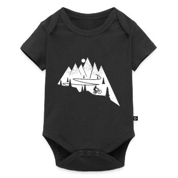 VTT VTT Biker Vélo Mountain Biker - Body à manches courtes Premium Bébé - noir - Devant