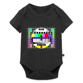 Image test card status no signal screen Display - Body à manches courtes Premium Bébé - noir - Devant