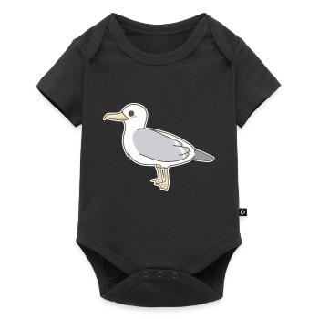 La mouette - Body à manches courtes Premium Bébé - noir - Devant