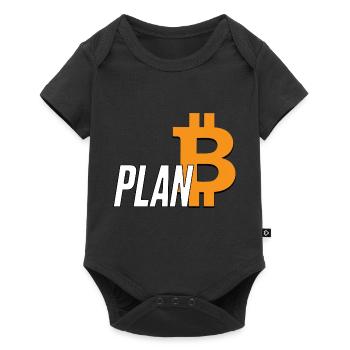 Bitcoin btc Blockchain spruch männer design - Baby Premium Kurzarmbody - Schwarz - Vorne