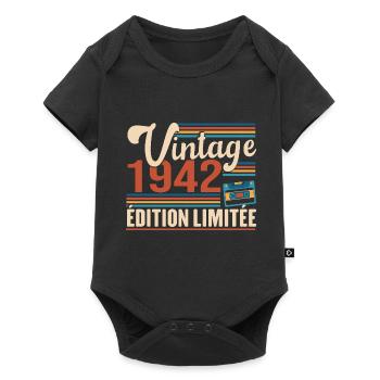 Vintage 1942 Edition Limitée - Body à manches courtes Premium Bébé - noir - Devant
