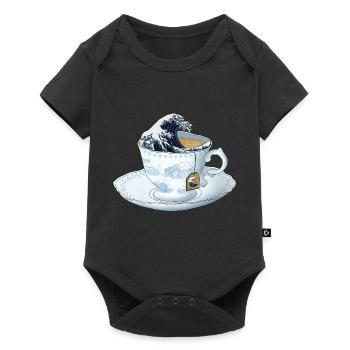 tea wave The Great Wave off Kanagawa - Baby Premium short-sleeve bodysuit - black - Front