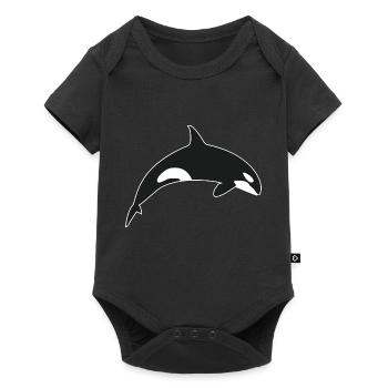 Killer Whale Orca Killer Whale - Baby Premium short-sleeve bodysuit - black - Front