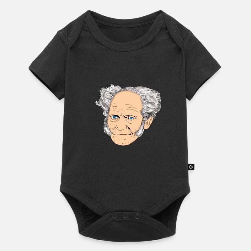SCHOPENHAUER - Baby Premium Kurzarmbody - Schwarz