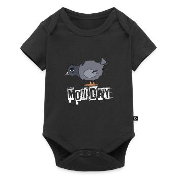 Monday - Baby Premium short-sleeve bodysuit - black - Front