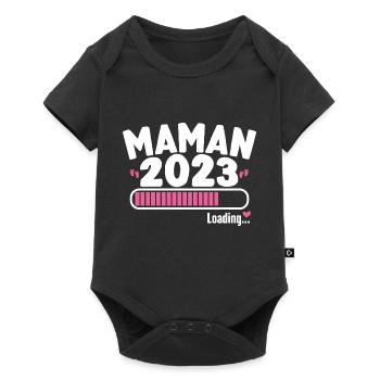 Future Maman 2023 Annonce Grossesse Enceinte - Body à manches courtes Premium Bébé - noir - Devant