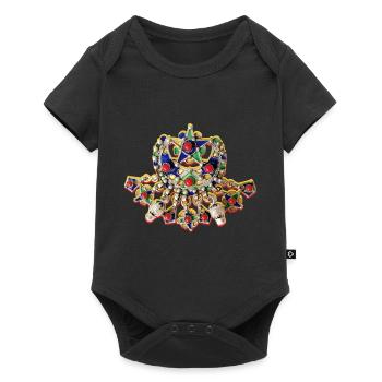 Kabyle afzim jewelry - Baby Premium short-sleeve bodysuit - black - Front